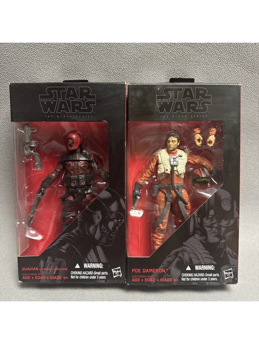 Star Wars Black Series Lot Of 2 Poe Dameron & Guadiana Enforcer 6” Action Figure